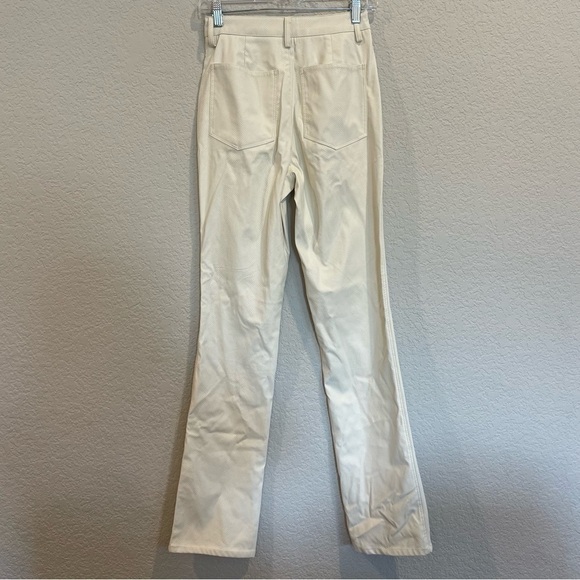 WEWOREWHAT Danielle Berstein Vegan Croc Ankle Flair Pants - Picture 4 of 7